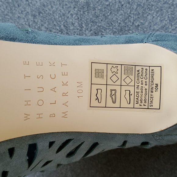 🆕️ White House Black Market Stacey Wintergreen Laser-Cut Booties SIZE: 10M - Picture 6 of 8